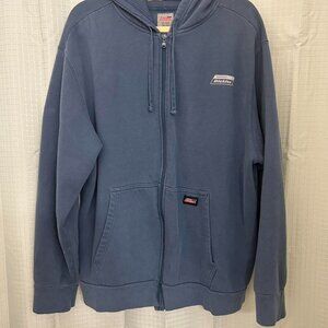 Dickies Navy Fleece-Lined Zip-Up Hoodie - Size XL
